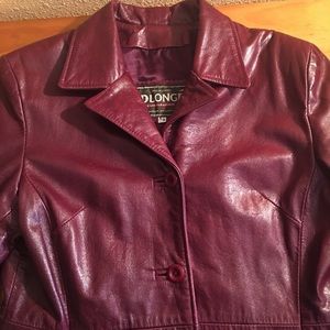 Vintage Plonge leather jacket, size Medium